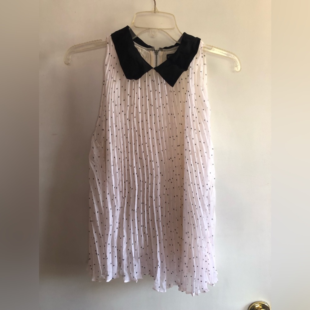 NWT Alice + Olivia sleeveless pleated mini dress, size S/P